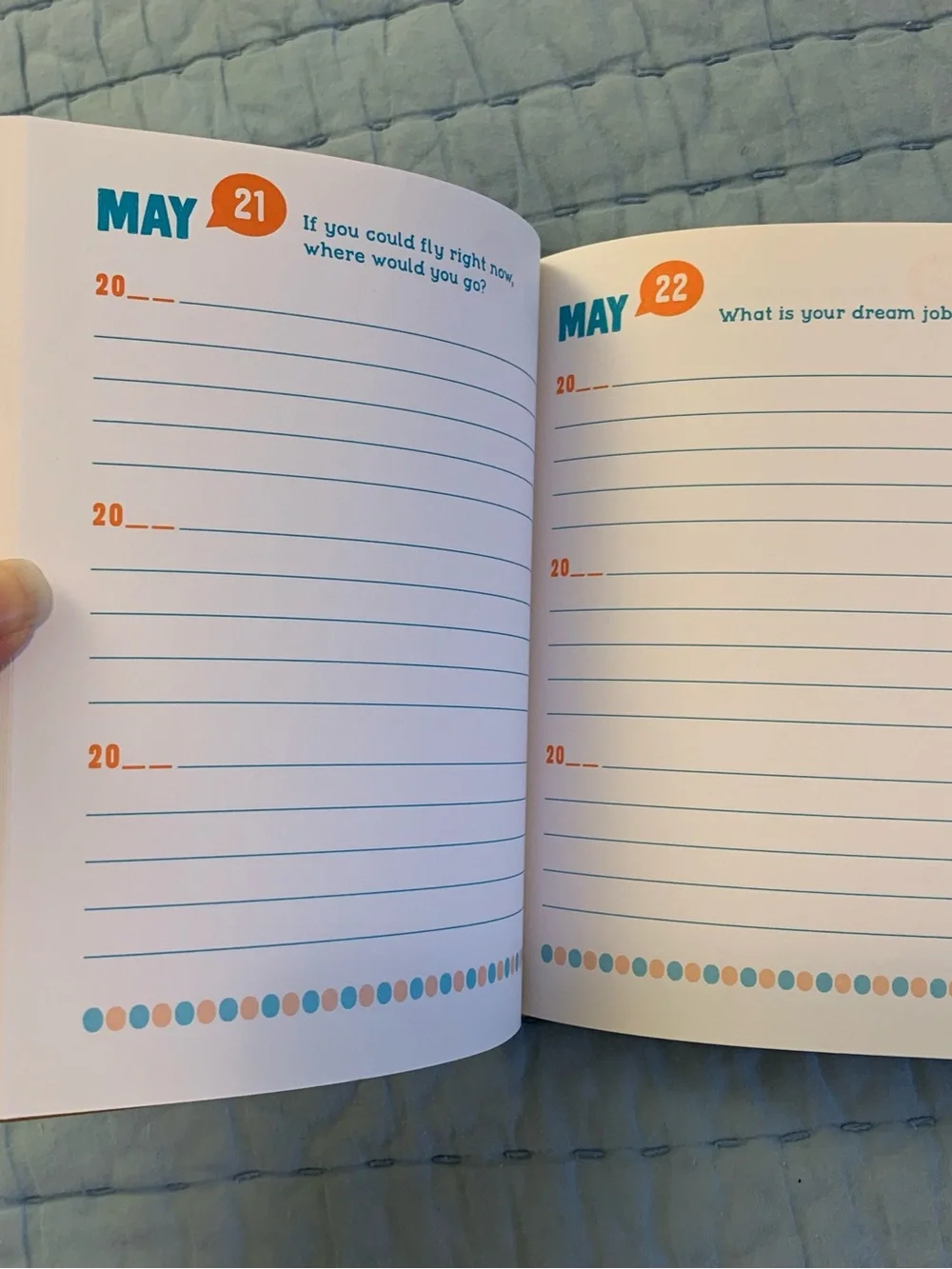 Q&A A Day for Kids Three-Year Journal by — Teal & Orange